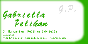 gabriella pelikan business card